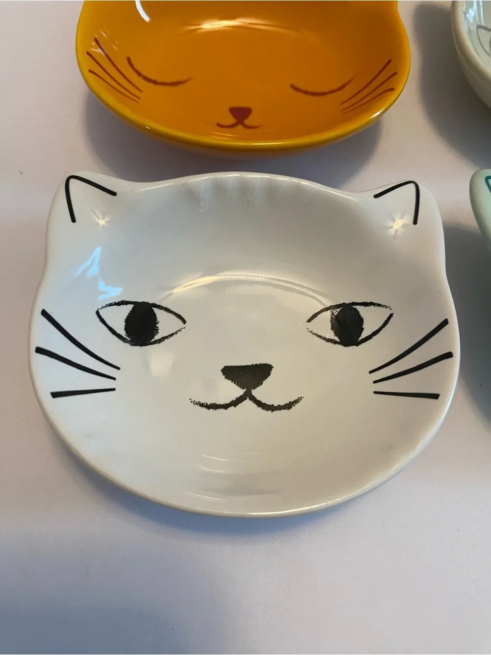 Danica Jubilee Purrfect Cat Face Pinch Bowl Set Of 6 Dishes All Different